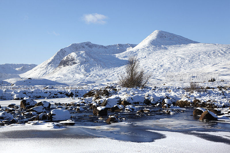 Rannoch Moor，苏格兰高地，苏格兰，英国